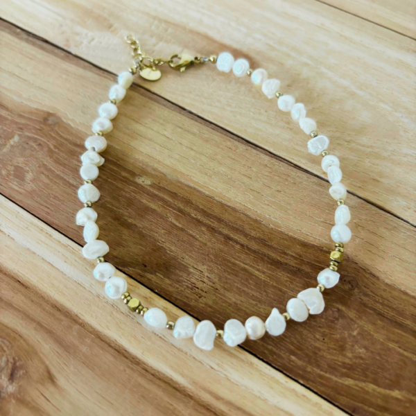 Bracelet de cheville - perles d'eau douce