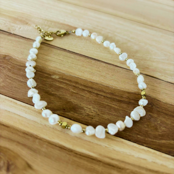 Bracelet de cheville - perles d'eau douce
