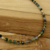 Collier en pierres naturelles cubiques Agathe indien